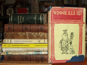 Winnie Ille Pu, a Latin version of Winnie the Pooh, awaits a lucky buyer at Bay View Books & Music.