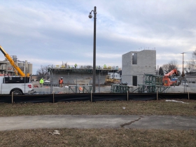 Construction of KinetiK on Kinnickinnic Ave.