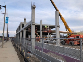 Construction of KinetiK on Kinnickinnic Ave.