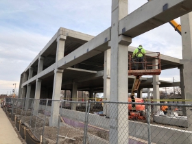 Construction of KinetiK on Kinnickinnic Ave.