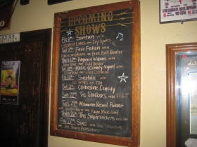 Upcoming shows.