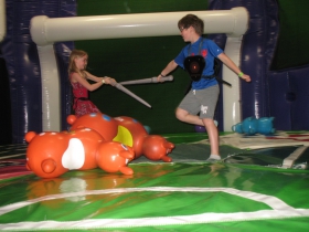 Playing MagneTag at Bounce Milwaukee