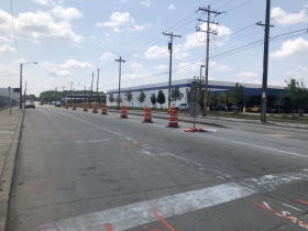 S. 1st St. at Becher Street