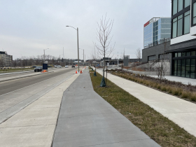 Becher Street Protected Bike Lane