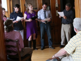 To celebrate its opening, Freund and several of his friends acted out scenes from several of his favorite comic books.