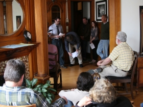 Reading a scene.