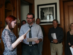 Reading from Rise of the Tiger.