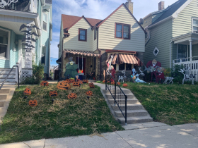 Sally is featured at one house. Photo taken Oct. 19, 2021 by Annie Mattea.