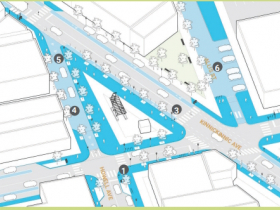 Reconfiguration of intersection of S. Kinnickinnic Ave., S. Howell Ave. and E. Lincoln Ave.