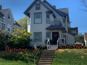 A snake spans multiple homes in Bay View. Photo taken Oct. 19, 2021 by Annie Mattea.