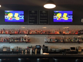 This is what The Vanguard bar looks like before the crowds arrive