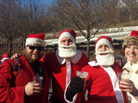Happy Santas.