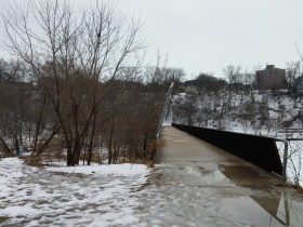 Bridge over the former North Avenue Dam