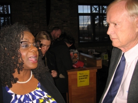 Gwen Moore and Chris Matthews