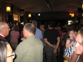 Crowd at the Burke fundraiser.