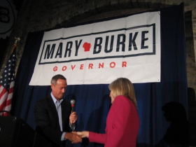 Maryland Governor Martin O'Malley and Mary Burke.