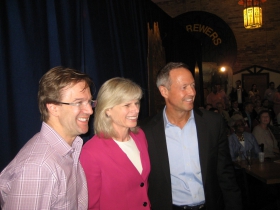 Chris Abele, Mary Burke, and Maryland Governor Martin O'Malley.