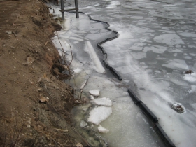 The river along the future home of Walker's Landing.