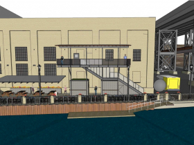 Lakefront Brewery Beer Garden Redevelopment Rendering
