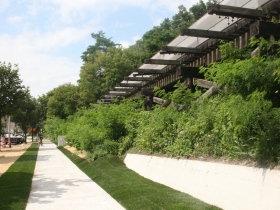 A view from below the Trestle Stair.
