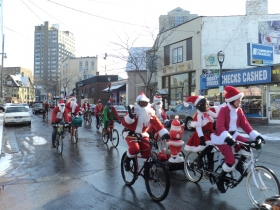 Santas on Brady Street