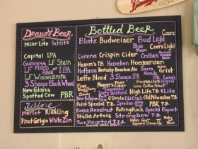Beer board.
