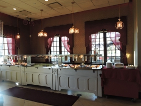 Buffet table