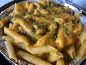 Vegan Stroganoff Mac and Cheese