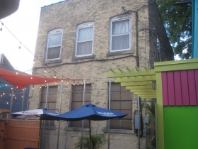 The Nomad World Pub's patio