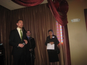Chris Larson, Jonathan Brostoff and Shirley Abrahamson