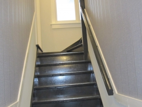 Staircase inside 827-829 E. Brady St.