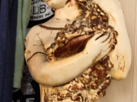 Roman statue left over from when Joe Regano ran the Rroman Coin.