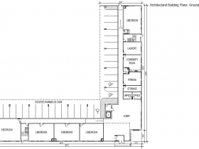 Building Plans for Ingram Place Apartments.