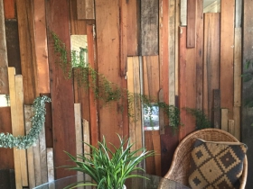 Artist’s wall in the waiting room