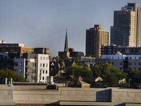 A mix of old a new development can be seen from Wolf Peach.