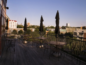 The patio at Wolf Peach.