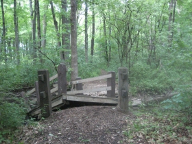 A collapsed bridge