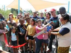 Burnham Playfield Ribbon Cutting