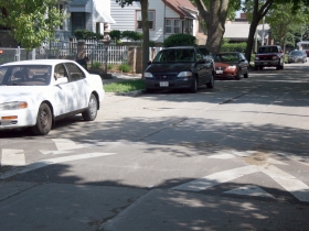 Speed Hump in front of Ald. Donovan's home.