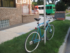 No biking parking to be found.