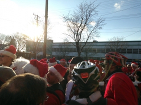 Santas at Kochanski's Concertina Beer Hall.