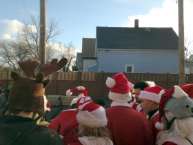 Santas at Kochanski's Concertina Beer Hall.