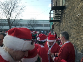Santas at Kochanski's Concertina Beer Hall.
