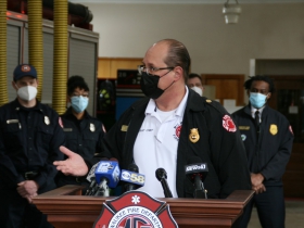 Acting Fire Chief Aaron Lipski