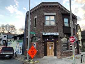 Mural on the side of Love's On Tap, 201 W. Mitchell St.