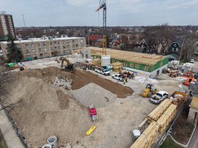 Construction of Cornerstone Village - Highland