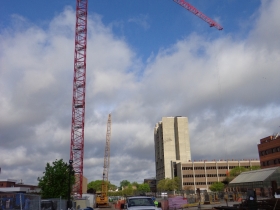 Kenwood Interdisciplinary Research Complex under construction.