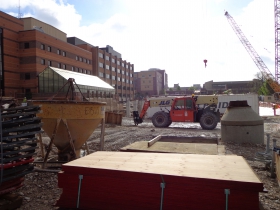 Kenwood Interdisciplinary Research Complex under construction.