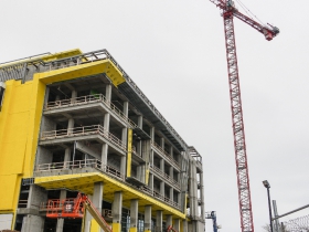 Kenwood Interdisciplinary Research Complex under construction.