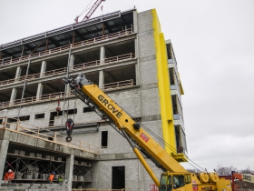 Kenwood Interdisciplinary Research Complex under construction.